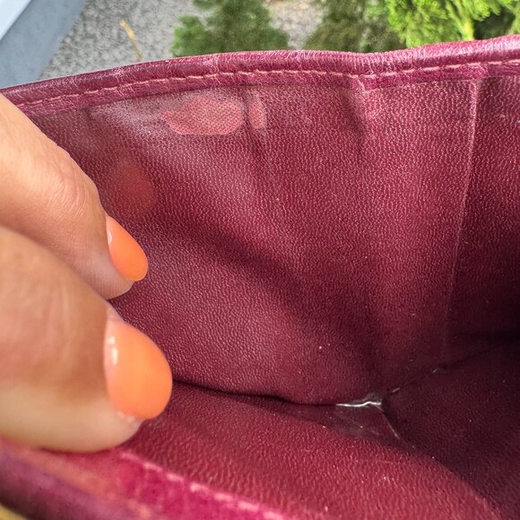 Vintage Christian Dior Bordeaux Red Leather Wallet - Picture 11 of 11